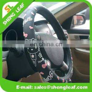Eco Friendly Customize Design Soft Silicone Car Steering Wheel Cover for Girls thumbnail-2