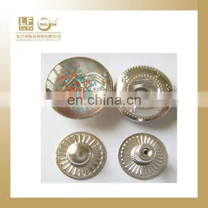 24L Shining Powders Garment Button Covered by Clear Glue thumbnail-1