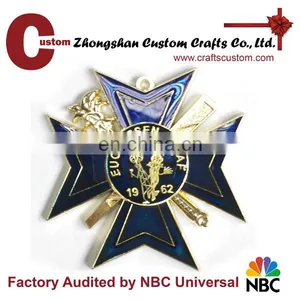 Promotional Gifts Honor Cross With Hard Enamel Souvenir Metal Keychain thumbnail-1