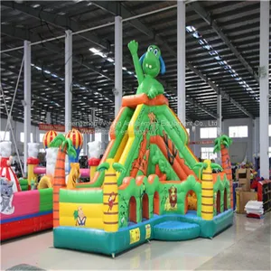 Giant Adult Inflatable Slide, Hippo Water Slide, Giant Inflatable Hippo Slide for Sale thumbnail-1