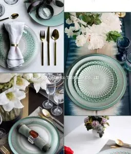 White Ceramic Porcelain High Quality Dinnerware Sets With Embossment thumbnail-2