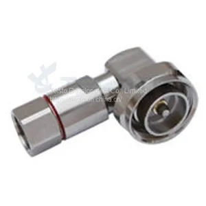 DIN Male Right Angle Connector for 1/2’’ Flexible RF Cable RF Coaxial Connector thumbnail-1