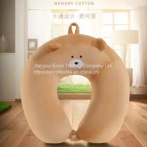 Cartoon U-shape Memory Pillow for Travel Lunch Break Office thumbnail-2