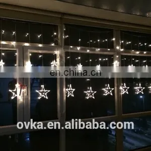 220/110V 138 Bulbs 2m Width Large Star Curtain Fancy String Light Wedding Decor thumbnail-6