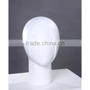 Fiberglass Female White Head Mannequin Dispaly Jewelry/ Hat /scarf/wig Mannequin Head H1084 thumbnail-5