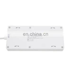 FRANKEVER IPhone Android Smartphone Control 6AC Electric Outlets WiFi Smart White Power Strip With 4 USB Charging Ports thumbnail-4