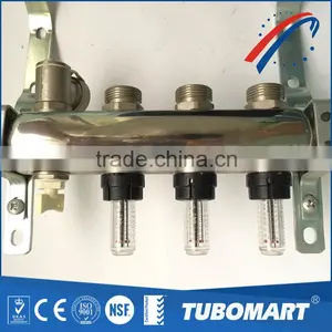 Customize Size Hotsale Plumbing Brass One-piece Manifold for Underfloor Heating thumbnail-3