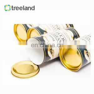 Customized Cylinder Aluminium Foil Cardboard Tea Cans Paper Tube Canister for Food Packaging thumbnail-4