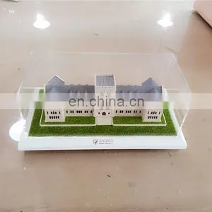 Handmade Miniature School Building Model , Led Light Handicraft thumbnail-3
