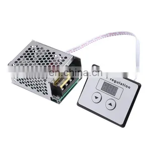 AC 220V 4000W SCR Digital Control SCR Electronic Voltage Regulator Speed Control Dimmer Thermostat, Electric Motor Speed Control thumbnail-1