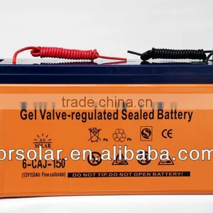 Solar Gel Battery 12v 150ah (6-CAJ-150)-Br-Solar, No.1 Ranking Manufacturer in China thumbnail-1