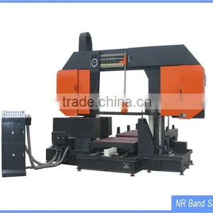 GZ42100 China Double Column Hydraulic Horizontal Band Saw Machine Wood Splitter thumbnail-1