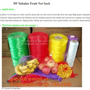 5kg 10kg 15kg 30kg 50kg Raschel Mesh Bags for Potato Vegetable,50*80cm 35kg Plastic Raschel Mesh Bag, Bagplastics, Bagease thumbnail-1