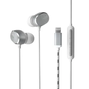 Microphone Iphone Original Lightning Jack Headset for Iphone Sample Available thumbnail-2