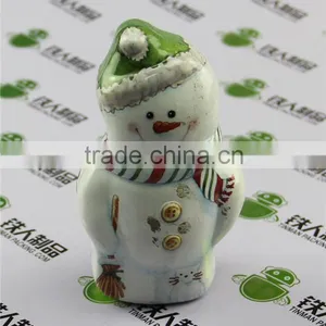 European Style Snowman Christmas Holiday Gifts Different Shaped Gift Tin Box thumbnail-1