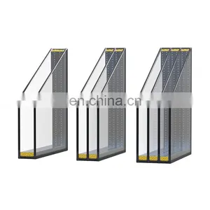 Insulated Tempered Aluminum Sliding Window Office Double Curved Glazed Square Meter Low-E Glass thumbnail-5