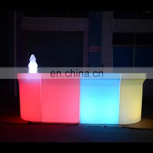 Bar And Pub Furniture Style Illuminated Led Bar Counter for Sale LED Light Sofa Mobile Bar thumbnail-1