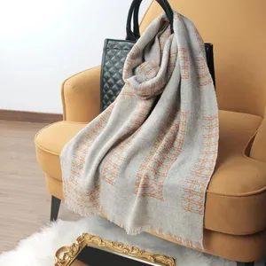 High Quality Super Soft Colorful Winter Fashionable Women Wool Scarf thumbnail-2