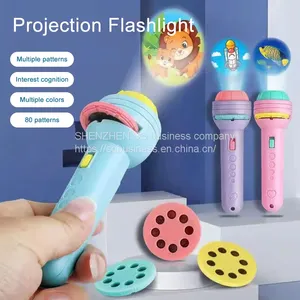 Baby Sleeping Story Book Flashlight Projector Cartoon Torch Lamp Toy Kids Toy Education Flashlight Projector Torch Lamp Toy thumbnail-2