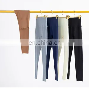 Best Lycra High Waist Peach Hip Butt Lift Hot Sexy Yoga Leggings Back With Pocket Workout Sports Fitness Tight Pants For Women thumbnail-3