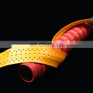 Wholesale Cheap Price Overgrip Double Layer PU Leather Colorful Anti Slip Badminton Tennis Overgrip thumbnail-3