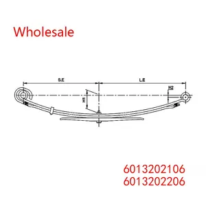 6013202106, 6013202206 Medium Duty Vehicle Rear Wheel Spring Arm Wholesale For Mercedes Benz thumbnail-1
