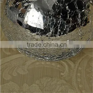 Crackle Mirror Ivy Bowl Silver / Glass Candle Holder / Glass Vase For Flower / Wedding & Home Decor Quality Choice thumbnail-3