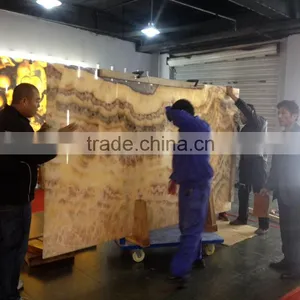Luxury Stone Product Polished Onyx Tiles For Indoor Decoration thumbnail-3