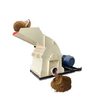 Coconut Husk Shredder Machine Mobile Wood Chipper Wood Grinders for Sawdust Processing thumbnail-1
