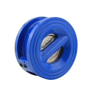 H76X/H Double Disc Butterfly Check Valve, Butterfly Micro Resistance Slow Closing Check Valve, Stainless Steel Butterfly Valve thumbnail-1
