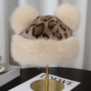 Hot Selling New Winter Faux Fur Hats High Quality Soft Faux Fur Material, Super Warm and Comfortable. thumbnail-3