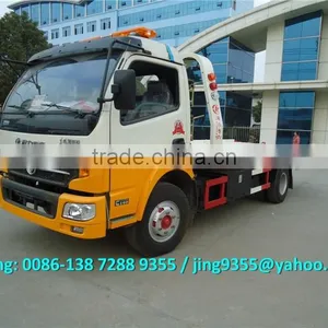 KPT C390 Wrecker Tow Truck 140HP, One Drive Two Flatbed Wrecker Truck With 5.6m Tablet thumbnail-1