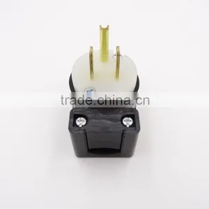 Super Tough Nylon Black-beige Nema 5-15 Plug/Right Angled NEMA 5-15P/Industrial Plug thumbnail-1