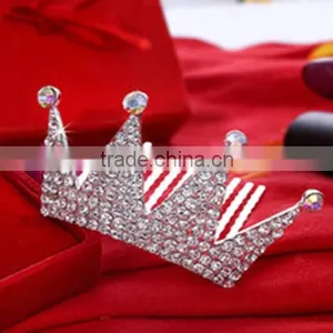Small Size Pageant Crystal Tiara Crown With Newest Design thumbnail-1