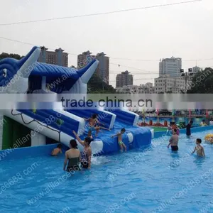 New HOT Dolphin Water Slide Kids Funny Inflatable Water Park thumbnail-1