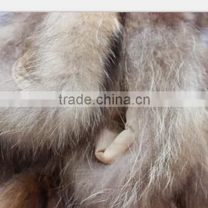 Natural Color Garment Real Raccoon Fur Collar , Customized in Length thumbnail-4