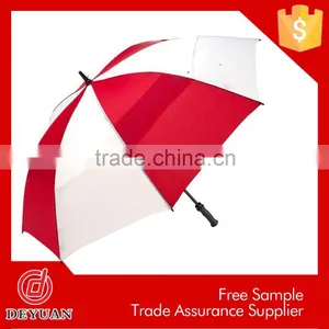 Cocktail Dress Promotional Deluxe Red and White Golf Umbrella Quality Choice thumbnail-1