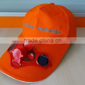 Custom Blank Blue Baseball Solar Fan Cap thumbnail-3