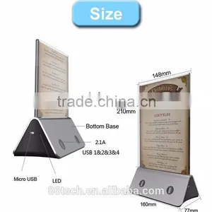 Restaurant Power Bank 10000mAh 4 USB Output for Hot Cafe , Bar Shape Quality Choice thumbnail-2