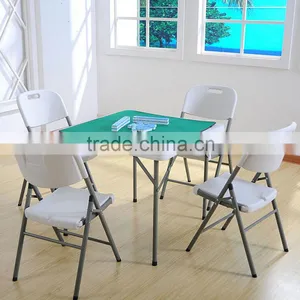 Modern Comfortable Leisure Portable Simple White Folding Cheap Wholesale Plastic Chair Quality Choice thumbnail-5