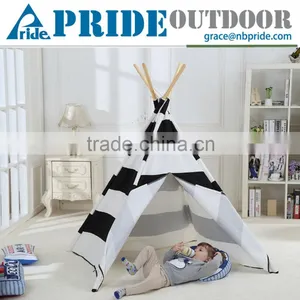 Kids Play Tent House Teepee Indian Indoor Outdoor Teepee Kids Custom Camping Frame Tent thumbnail-1