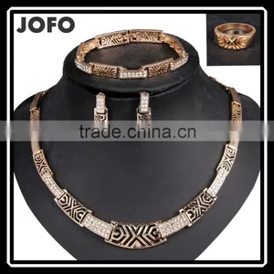 Uk New Style Fashionable High Quality Rhinestone Gold Set thumbnail-1