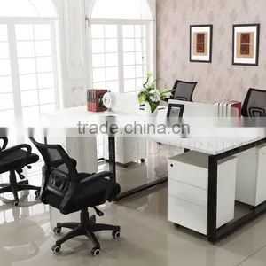 Modern Wooden Office Workstation,4 Person Work Bench (SZ-WSB371) thumbnail-6