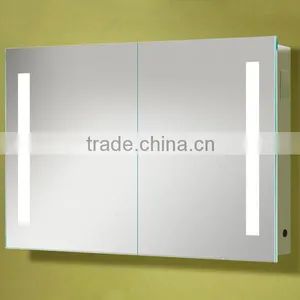 SS Wall Mounted Bathroom Cabinet With LED thumbnail-1