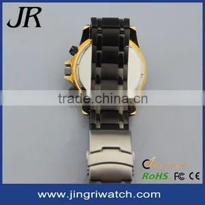 Top Quality Leather Watch Men Stainless Steel Back Water Resistant Watch for Vogue Watch Men Japan Movt Watches thumbnail-5