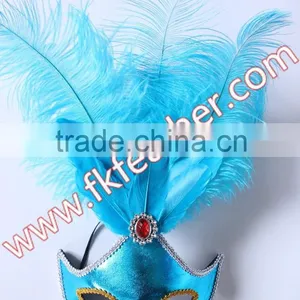 New Products 2016 Feather For Mask Goose Feather And Ostrich Feather Mask For Adult Sex Mask Wedding Supplies thumbnail-1