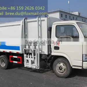 2015 China Hot Sale Hang Barrel Type Bin Garbage Truck thumbnail-1