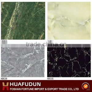 Canton Fair Standard Glossy Green/mitte Gray/blue Full Polished Glazed Tile thumbnail-1