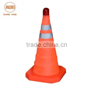 High Quality Collapsible Cones Retractable Road Traffic Safety Cone thumbnail-1