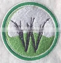 Letter Round Shape Badge Iron on Embroidery Patch thumbnail-4